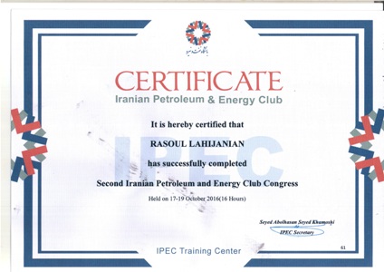 IPEC Membership Certificate
