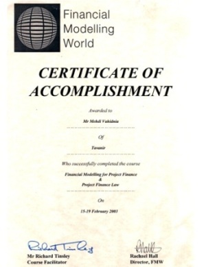 Financial Modelling World Certificate